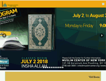 Tablet Screenshot of muslimcenter.org